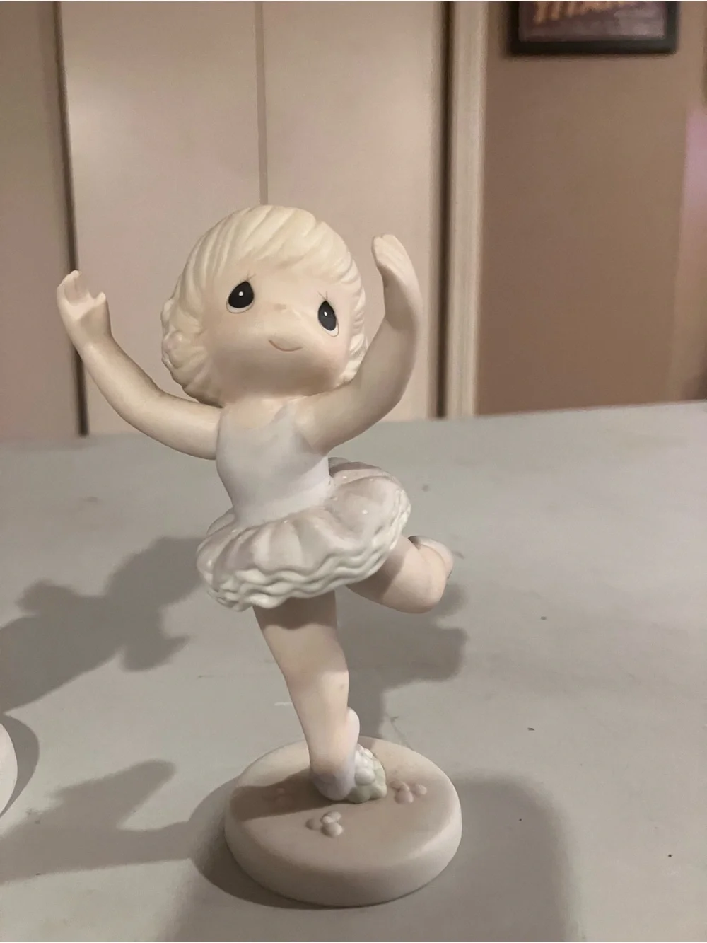 Precious Moments Cream and Light Blue Balancing Child Figurine